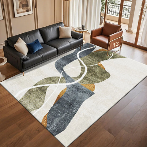 Navak Carpet Modern Light Luxury Abstract Carpet for Living Room Coffee Tables Sofa Rugs Bedroom Soft Floor Mat