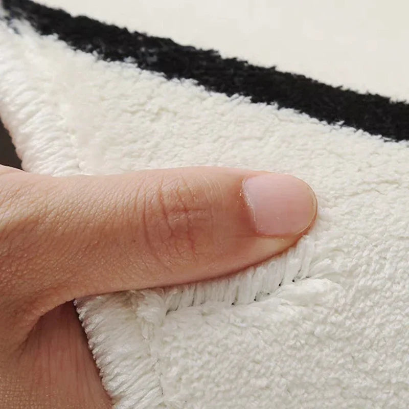 Navak Carpet Bedroom Carpet Bedside Long Floor Mat Soft Fluffy Comfortable Foot Mats Japanese Minimalist Home Decoration Rug for Living Room