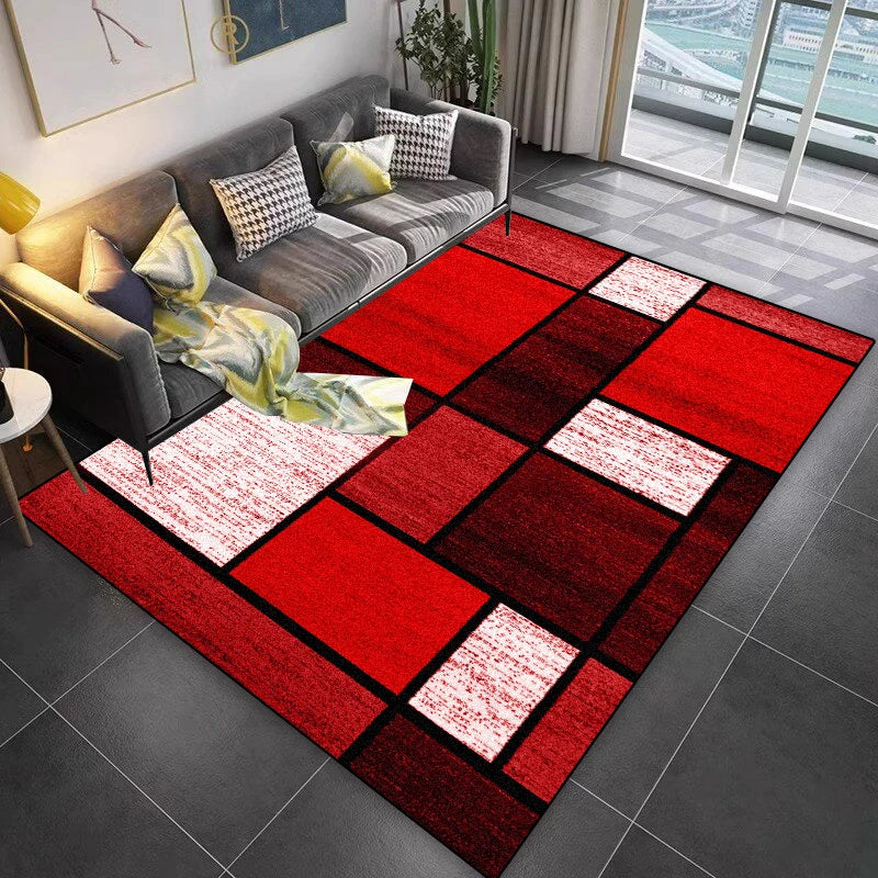 Navak Carpet Lattice Design Carpet Living Room Geometric Pattern Decoration Sofa Non-slip Rugs 200x300 Lounge Short Velvet Coffee Tables Mats