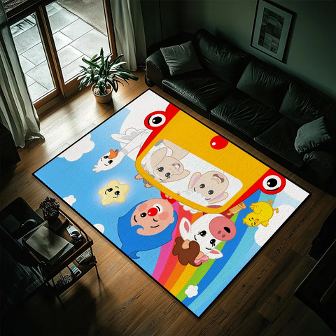 Navak Carpet Cartoon P-Plim P-Plim small carpet Bedside Kitchen Bath Living Home House Bedroom Floor Mat Doormat Large Carpet Rug Decoration