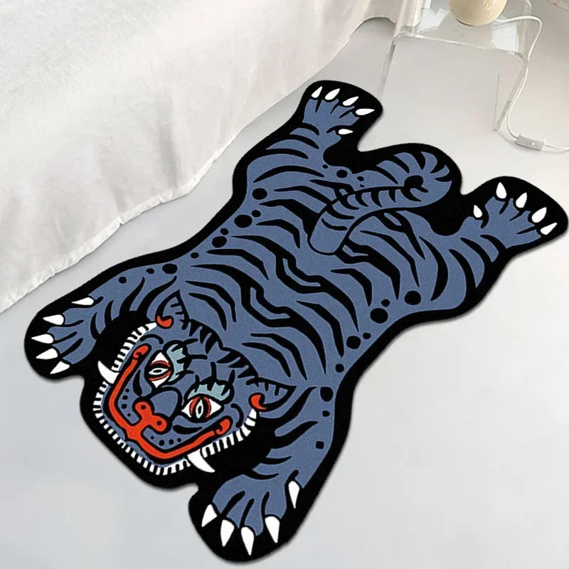 Navak Carpet Exclusive Picks Creative Cartoon Tiger Rug Cute Animal Living Room Children's Bedroom Bed Blanket Home Decor Kitchen Balcony Floor Mat