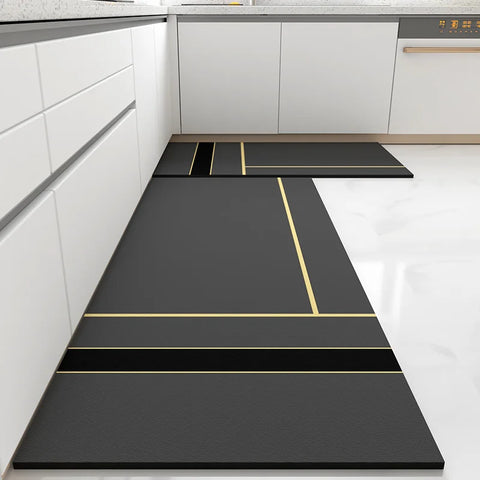 Navak Carpet Kitchen Floor Mat Pvc Leather Waterproof Carpet Home Decoration Non-slip Foot Mats Area Long Rug Alfombra De Cocina Alfombra Pvc