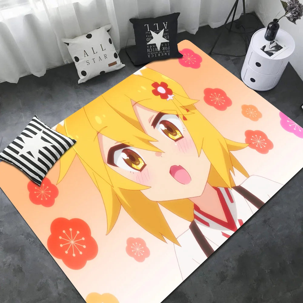 Navak Carpet The Helpful Fox Senko-san Floor Mat Non-Slip Laundry Room Mat Laundry Decor Balcony Child Living Room Bedside Mats
