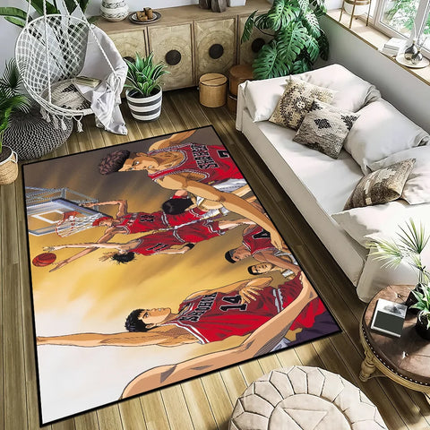 Navak Carpet small Dunk carpet Anti-Slip Kitchen Bedroom Handmade Anime Tufted Rug Carpet Slam Living Room Entrance Decoration