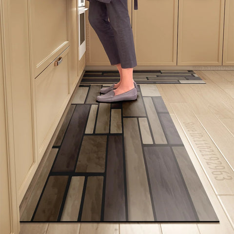 Navak Carpet Kitchen Mat Absorbent Printed Kitchen Rugs Non-slip Area Mat Hallway Long Carpets for Living Room Bedroom Entrance Doormat Bath