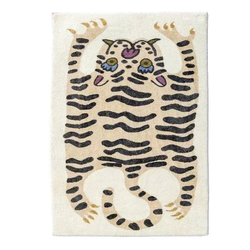 Navak Carpet Exclusive Picks Cartoon Leopard Carpet For Cooling And Warmth, Home Decoration, Bedroom Plush Floor Mat, Living Room Rest Area Floor Mat