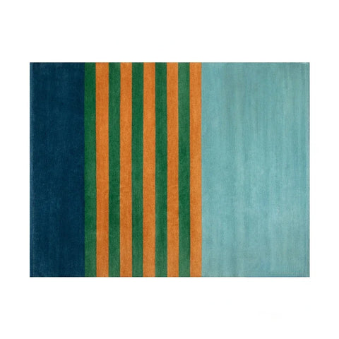 Navak Carpet Modern Stripe Area Rug for Living Room Bedroom Study Large Size Non-Slip Machine Washable Floor Mat