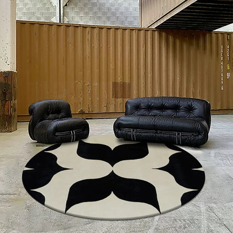 Navak Carpet Fluffy Soft Living Room Decoration Carpet Light Luxury Rugs for Bedroom Large Area Round Lounge Rug Home Study Thicken Plush Mat