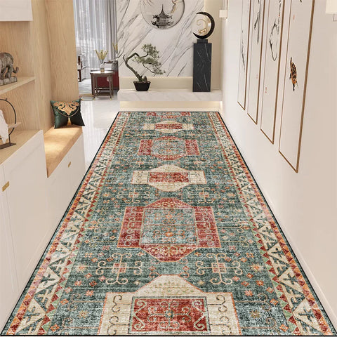 Navak Carpet Exclusive Picks New Chinese Retro Long Carpet Non-Slip Wear Entrance Corridor Modern Zen Space Floor Mat Home Decoration