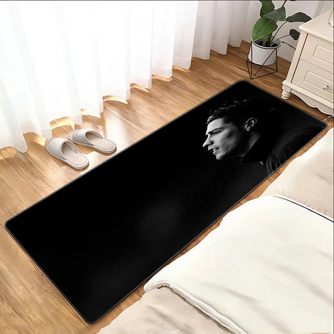 Navak Carpet Footballstar Floor Mat R-Ronaldo C-Cristiano Foot Mat Bath Mat Washable Non-slip Kitchen Rug Bedroom Carpet Room Mats Balcony