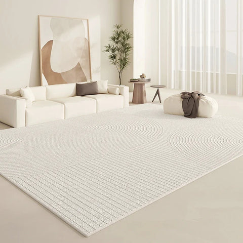 Navak Carpet Cream Style Carpets for Living Room Fluffy Soft Plush Rug Minimalist Lounge Floor Mat Home Bedroom Decor Bedside Carpet