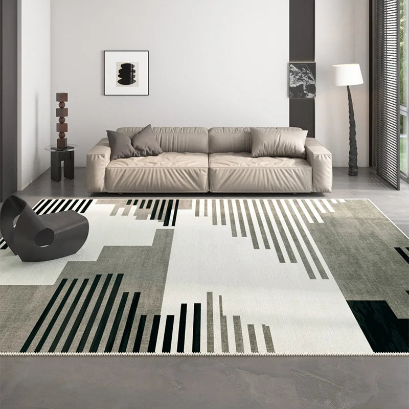 Navak Carpet Nordic Style Carpets for Living Room Washable Bedroom Decor Geometric Pattern Carpet Luxury Lounge Rug Home Large Area Floor Mat