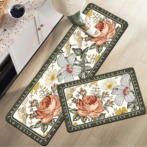 Navak Carpet Absorbent Kitchen Rug Non-slip Floor Mat Absorb Oil Kitchen Long Area Rug Bedroom Carpet Entrance Doormat Home Decor Room Tapis