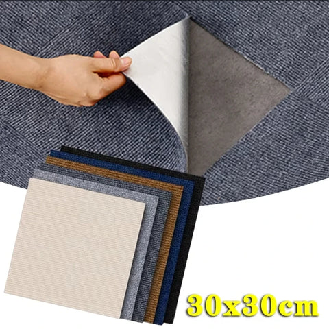 Navak Carpet 40/30/20/1pcs Self-adhesive Anti Slip Splicing Block Floor Mute Rug Bedroom Mat Carpet Water Absorption Kitchen Living Room Home