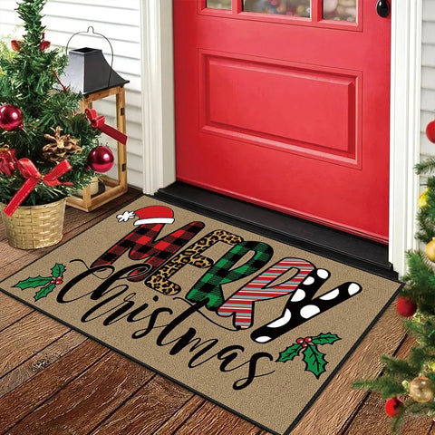 Navak Carpet Exclusive Picks Christmas Carpet Indoor And Outdoor Non-Slip Anti-Fouling Floor Mat Living Room Decorative Area Soiled Floor Mat