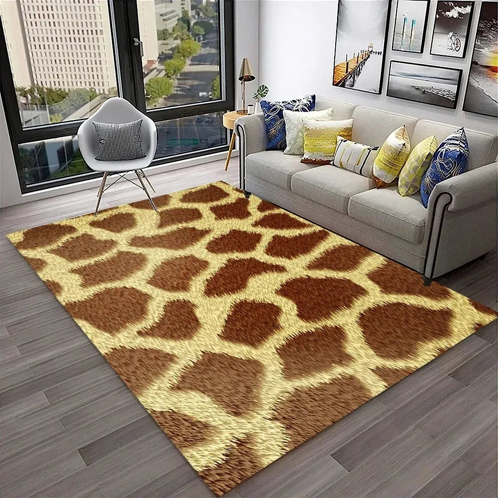 Navak Carpet Leopard Print Carpet Rugs Living Room Floor Mats Bedroom Decor Carpets for Bed Room Carpets for Living Room Decoration Maison