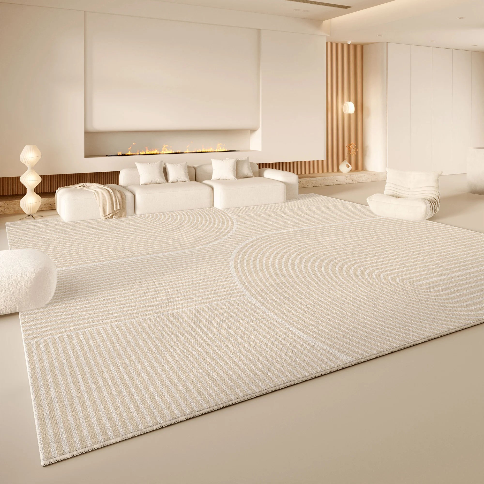 Navak Carpet Exclusive Picks Cream Wind Carpet Living Room Light Luxury Premium Feeling Faux Cashmere Floor Mat Large Full Pave Home Essentials
