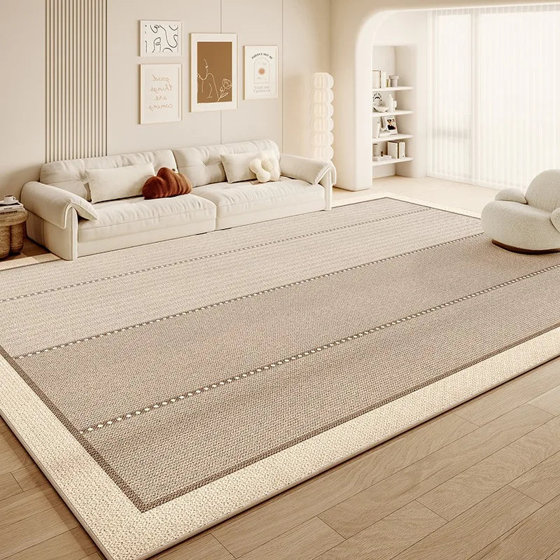 Navak Carpet Cream Abstract Luxurious Striped Carpet Artistic Creative Living Room Carpets Large Size Balcony Rug Easy To Clean Bedroom Rugs