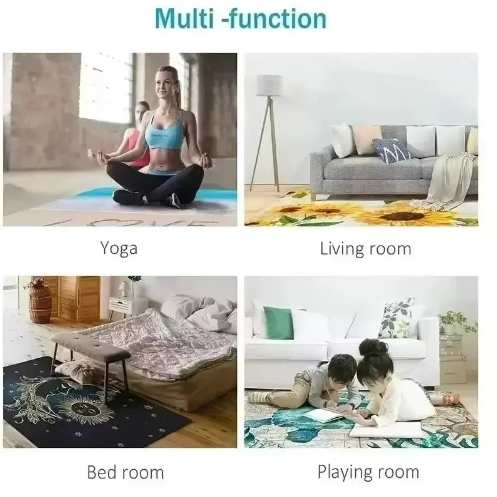 Navak Carpet Vintage Wine Red Melting Oriental Carpet for Living Room Bedroom Soft Non-Slip Area Rug Balcony Boho Wavy Funky Abstract Rugs