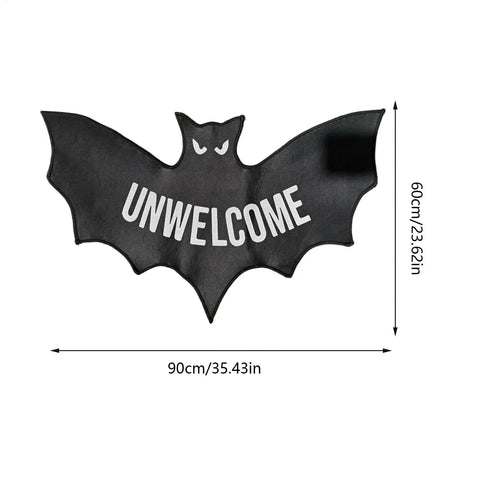 Navak Carpet Halloween Floor Mat Bat Unwelcome Mat Room Decor Gothic Doormat Home Decor For Entrance Indoor Apartment Bedroom Kitchen